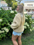Reversible Quilted/Shearling Jacket - Scandal Italy - Blue